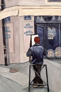 Contemplação, 2017 (acrílico sobre tela) de Deborah Eve Alastra