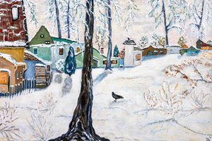 Creston Snow, 2024 (acrílico sobre tela) de Deborah Eve Alastra