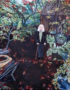 Jardim de Gladys, 2023 (acrílico sobre tela) de Deborah Eve Alastra