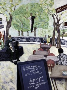 Montmartre, 2017 (acrílico sobre tela) de Deborah Eve Alastra