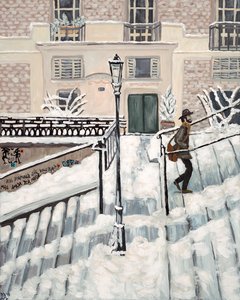 Montmartre Snow, 2018 (acrílico sobre tela)