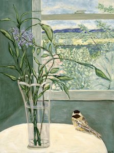 Vista do interior, 2019 (acrílico sobre tela) de Deborah Eve Alastra