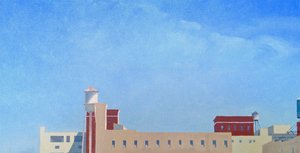 Brooklyn View Across Washington Street, 2012 (óleo sobre tela) de Deborah Stevenson