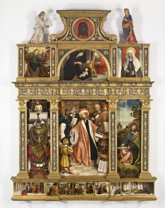 Políptico de Sant Ivo, c.1520 (tempera a bordo, moldura antiga)