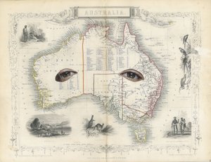 Colonial - Austrália, 2017 (colagem de corte de papel)
