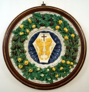 Brasão de armas da família Lotteringhi della Stufa de Della Robbia (workshop of)