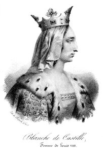 Branca de Castela, esposa de Luís VIII da França, século XIX.