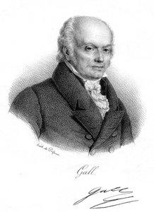 Franz Joseph Gall, médico alemão e fundador da Frenologia, c1820