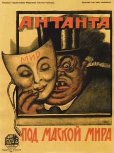 Entente sob a máscara da paz Poster, 1920