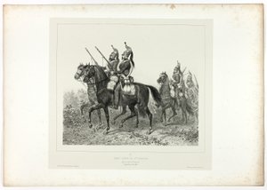 11ª guarda avançada dos dragões, de Memórias da Itália: Expedição Roma de Denis Auguste Marie Raffet