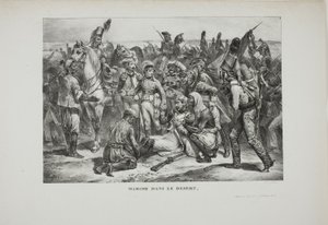 Marcha do deserto de Denis Auguste Marie Raffet
