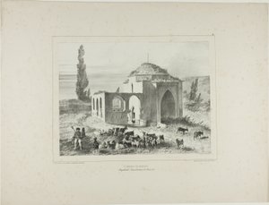 Túmulo de Mariah, Bachtcheh-Seraï, Crimeia, 21 de agosto de 1837 de Denis Auguste Marie Raffet