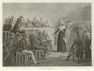 Maria Antonieta no Tribunal Revolucionário de Denis Auguste Marie Raffet