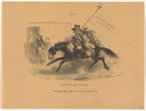 Postiljon te paard
Enfin le voila! (título sobre o objecto)
Álbum de 1836 (título da série sobre o objecto) de Denis Auguste Marie Raffet