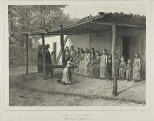 Escola para jovens raparigas tártaras de Denis Auguste Marie Raffet