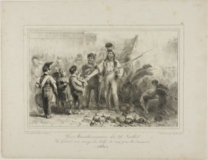 Os Municionários de 28 de julho de Denis Auguste Marie Raffet