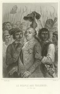 As pessoas no Palácio das Tulherias de Denis Auguste Marie Raffet