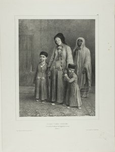 Jovem mulher Karaïme, Tchioufout-Galech perto de Baghtcheh-Saraï, Crimeia de Denis Auguste Marie Raffet