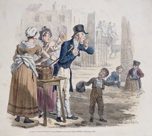 O vendedor de batata cozida, 1821 de Denis Dighton