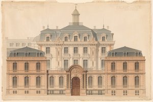 Desenho de Apresentação do Hôtel de Camondo de Denis Louis Destors