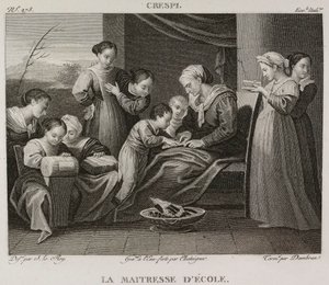 Denis-Sébastien Leroy, Chataigner e Dambrun - A professora, segundo Giuseppe Crespi - 1802-1815