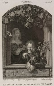 Denis-Sébastien Leroy, Lerouge e De Launay - O pequeno fabricante de bolhas de sabão, segundo Frans van Mieris, o Velho - 1802-1815 de Denis Sebastien Leroy