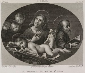 Denis-Sébastien Leroy, Lerouge et Langlois jeune - O sono do pequeno São João, segundo Carlo Dolci - 1802-1815 de Denis Sebastien Leroy