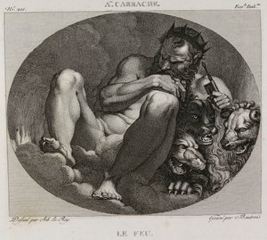 Denis-Sébastien Leroy et Boutrois - Fogo, segundo Annibale Carrache - 1802-1815