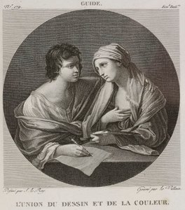 Denis-Sébastien Leroy e Le Villain - A união do desenho e da cor, segundo Guido Reni - 1802-1815 de Denis Sebastien Leroy