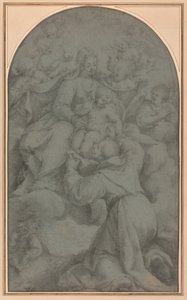 São Francisco de Assis adorando a Virgem e o Menino