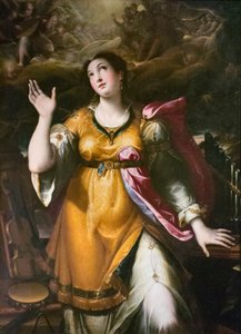 Santa Cecília, c.1580 (óleo sobre tela) de Denys Calvaert or Calvart