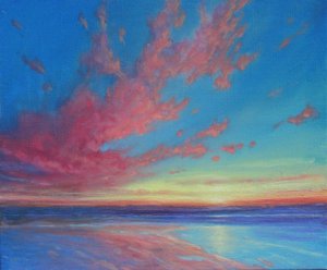 Como Evening Falls, 2019 (Oil on Canvas)