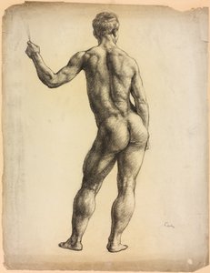 Estudo de uma figura masculina de Derwent Lees