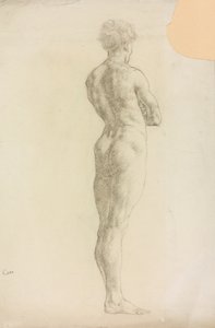 Estudo de uma figura masculina de Derwent Lees
