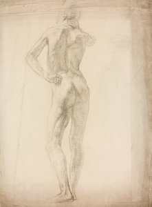 Estudo de uma figura masculina de Derwent Lees