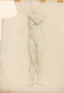Estudo de uma figura masculina de Derwent Lees