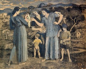 Mães e Filhos na Paisagem de Derwent Lees