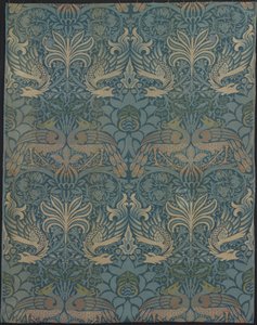 Painel intitulado Pavão e Dragão de Designed by William Morris