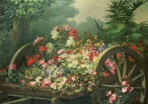O carrinho de flores