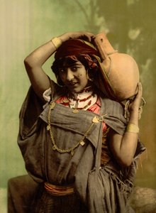 Uma mulher beduína, Túnis, Tunísia