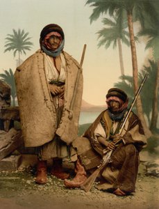 Pastores beduínos da Síria, Terra Santa de Detroit Photographic Co.