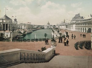 Grand Court, Exposição Trans-Mississippi, 1898 de Detroit Photographic Co.