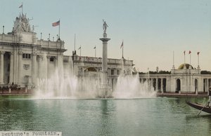 Fonte de Netuno, Exposição Trans-Mississippi, 1898 de Detroit Photographic Co.