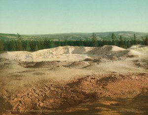 O pote de pintura, parque nacional de Yellowstone, c.1902 (photochrom)