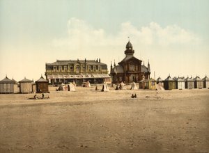 Praia e Cassino, Calais, França, c.1900 de Detroit Publishing Co.