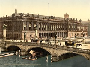 Ponte de Frederick e a Bolsa, Berlim, Alemanha, c.1900 de Detroit Publishing Co.