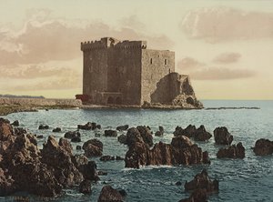 O Mosteiro de St. Honorat em Cannes, c.1900 de Detroit Publishing Co.