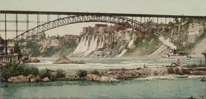 Niagara, moinhos e Grand Trunk Bridge, c.1900 de Detroit Publishing Co.