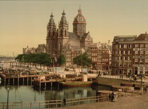 Nicolaaskerk, Amsterdã, 1890-90 de Detroit Publishing Co.