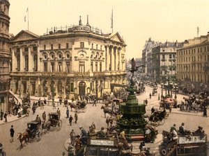 Piccadilly Circus, Londres, c.1890-1900
